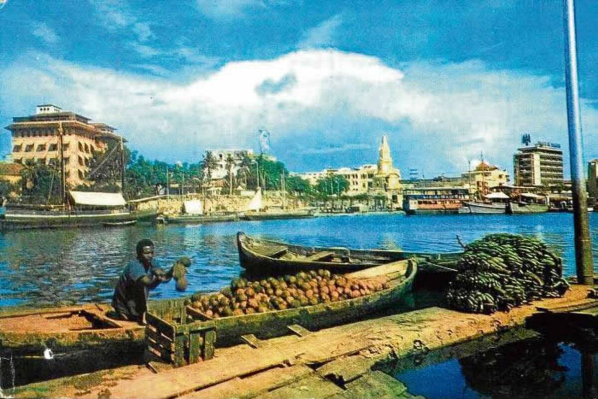 1969 desde el Muelle del antiguo Mercado Público de Cartagena. FOTOS: ANÓNIMO