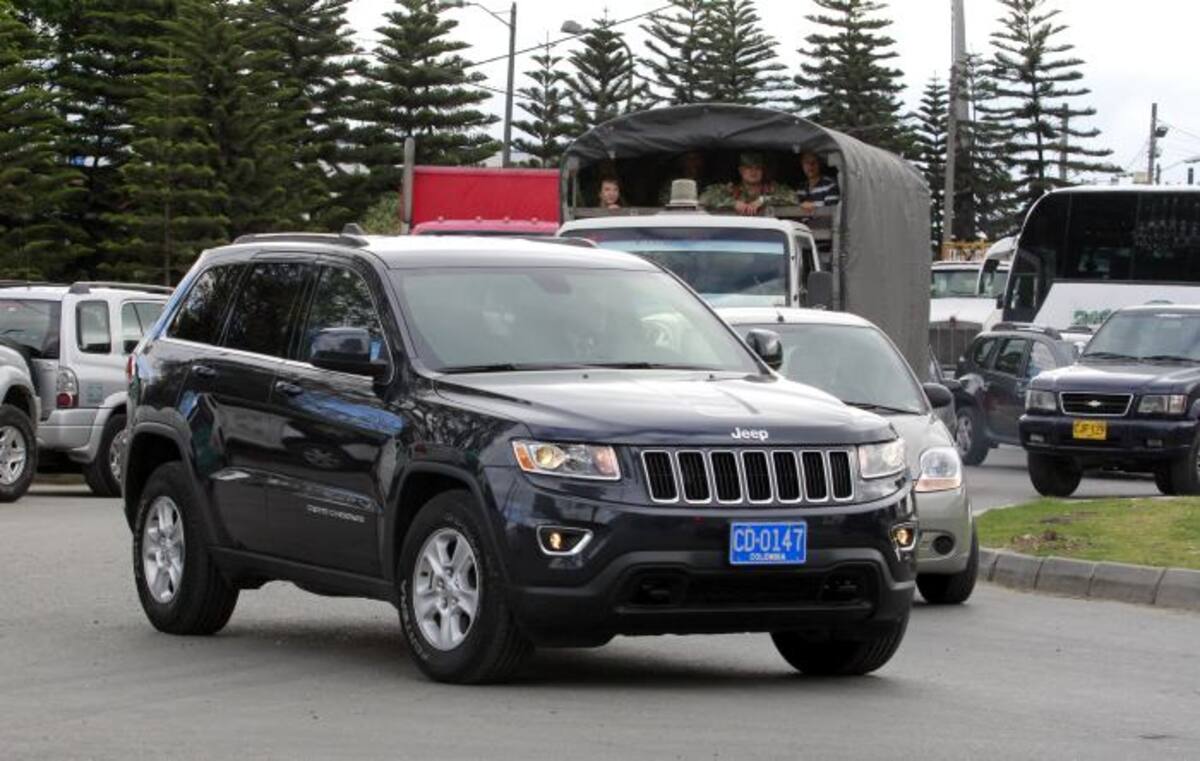 En esta camioneta fue transportado Gernot Wober. COLPRENSA