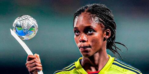 Linda Caicedo, segunda en los Globe Soccer Awards