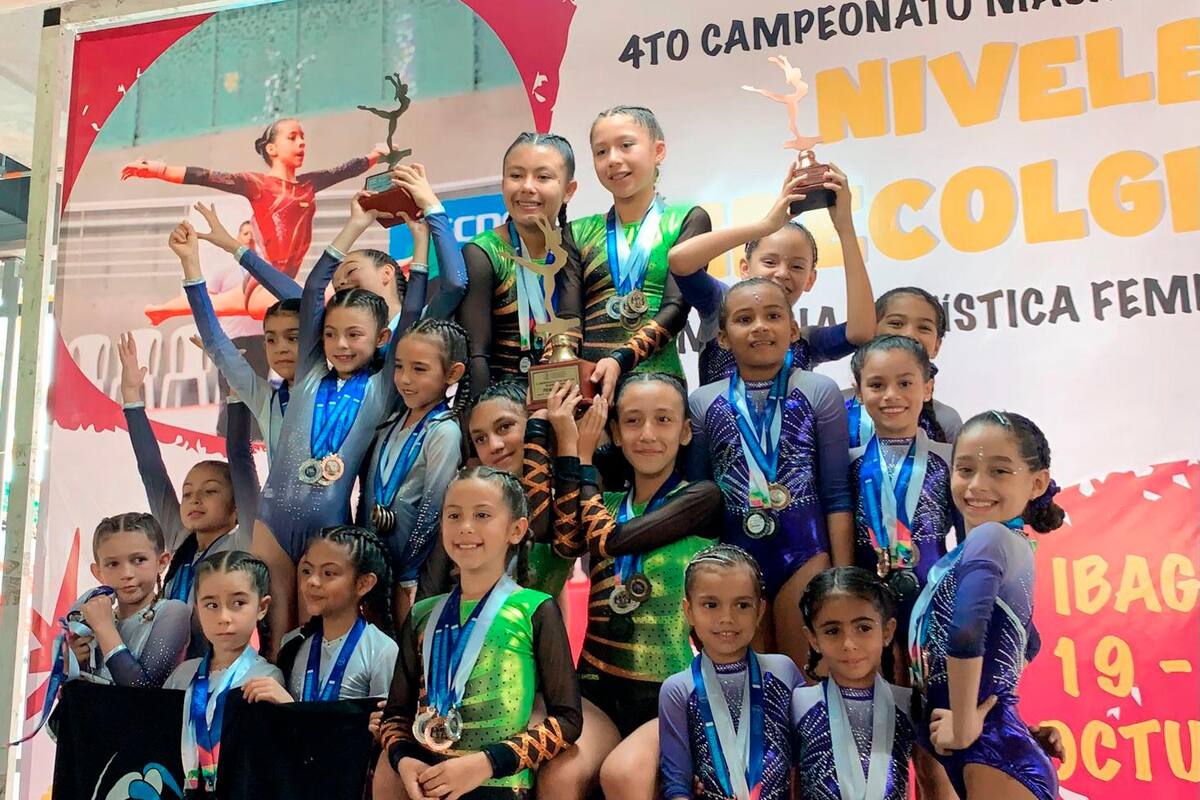 Escuela cartagenera brilló en el Campeonato Nacional de Gimnasia en Ibagué