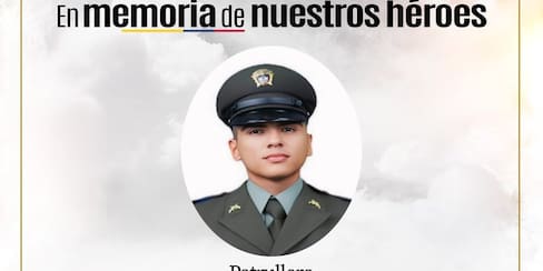 Diego Sanabria, el patrullero que murió cumpliendo su deber: abatieron a un disidente