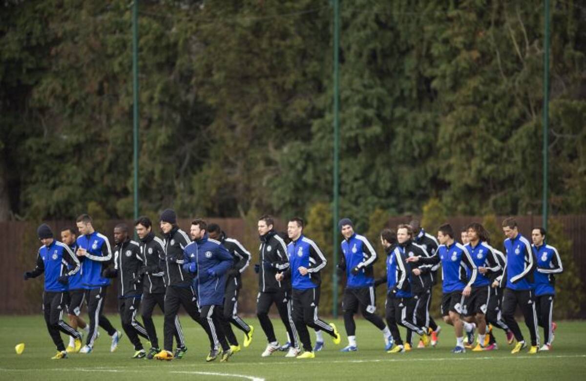 El Chelsea se prepara para el desempate. AFP