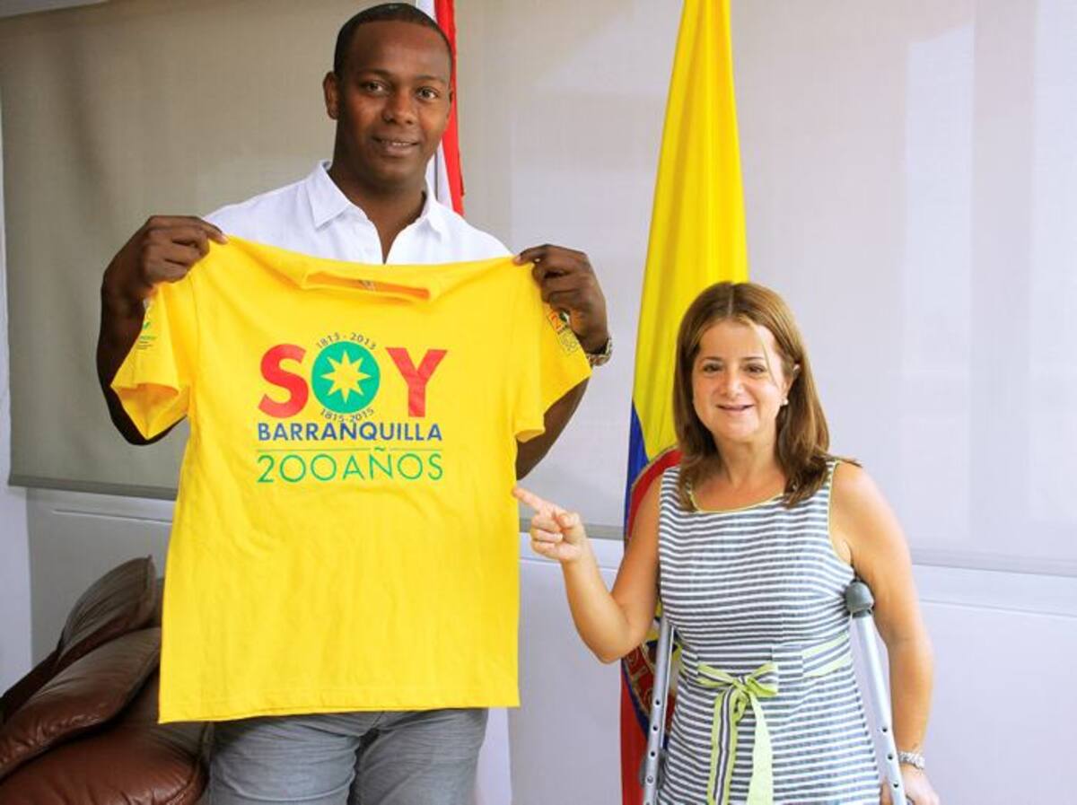 Édgar Rentería será homenajeado en Barranquilla. El pelotero le agradeció la deferencia a la alcaldesa Elsa Noguera. CORTESÍA