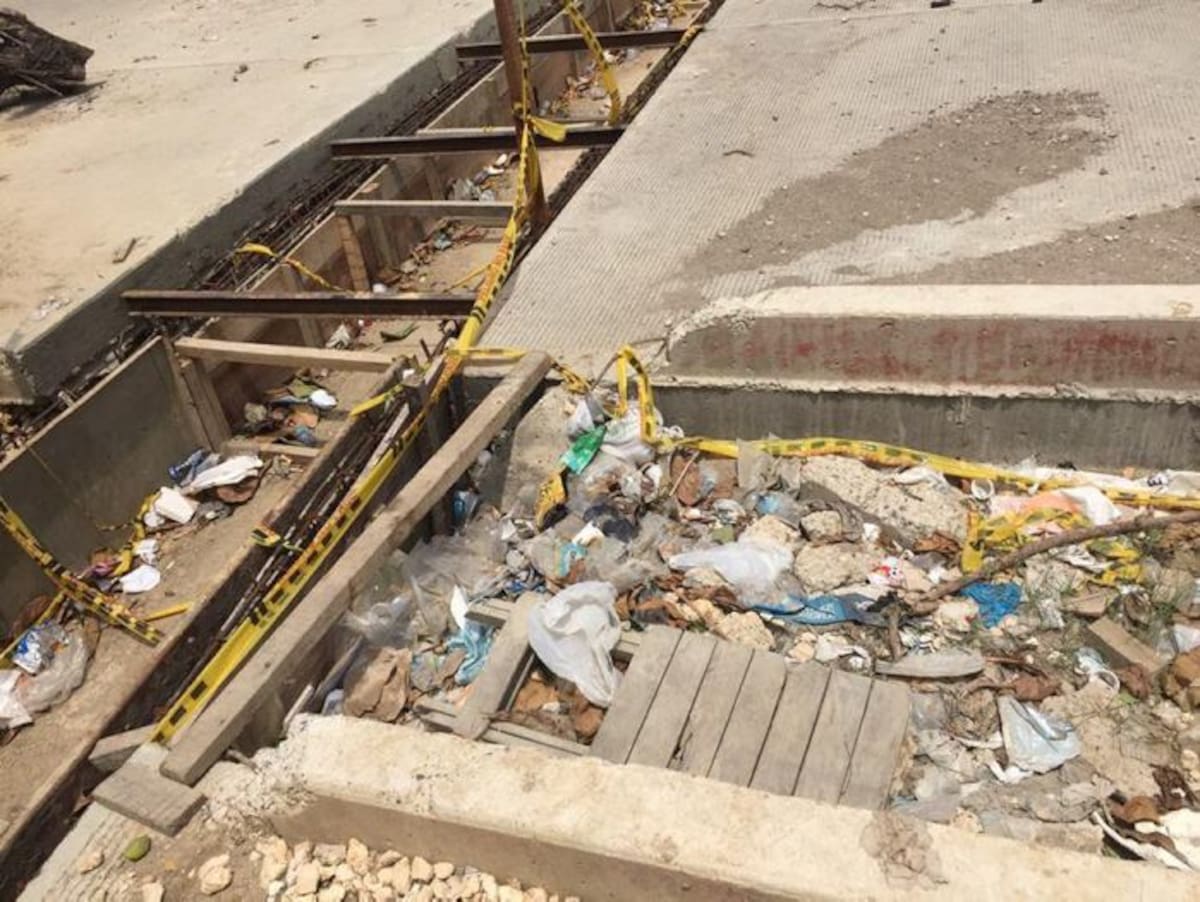 Según la denuncia, esta cuneta causa accidentes frecuentemente. Foto: Ciudadano reportero