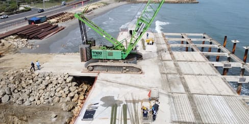 Dos semanas cruciales para la construcción del Mirador del Sol en Cartagena