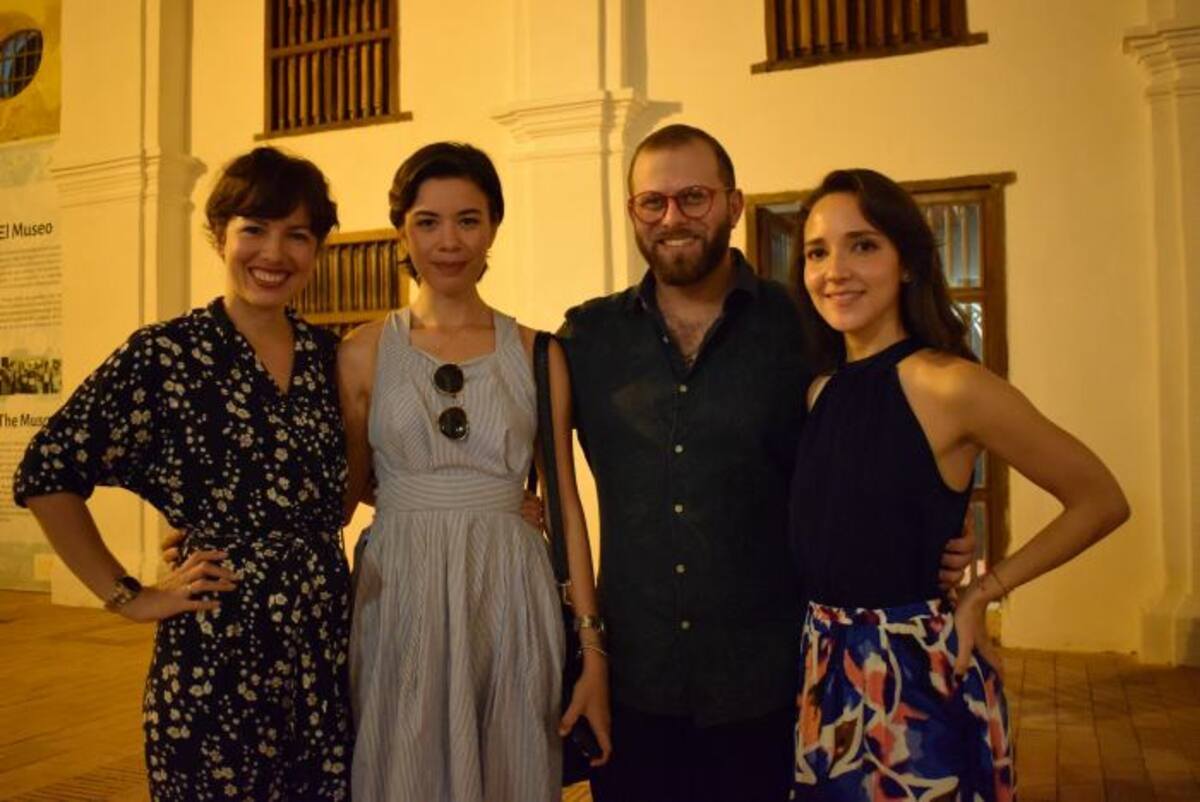 Karen Gómez, Daniella Álvarez, Andrés Manjarrés y Silvana Pacheco. CORTESÌA