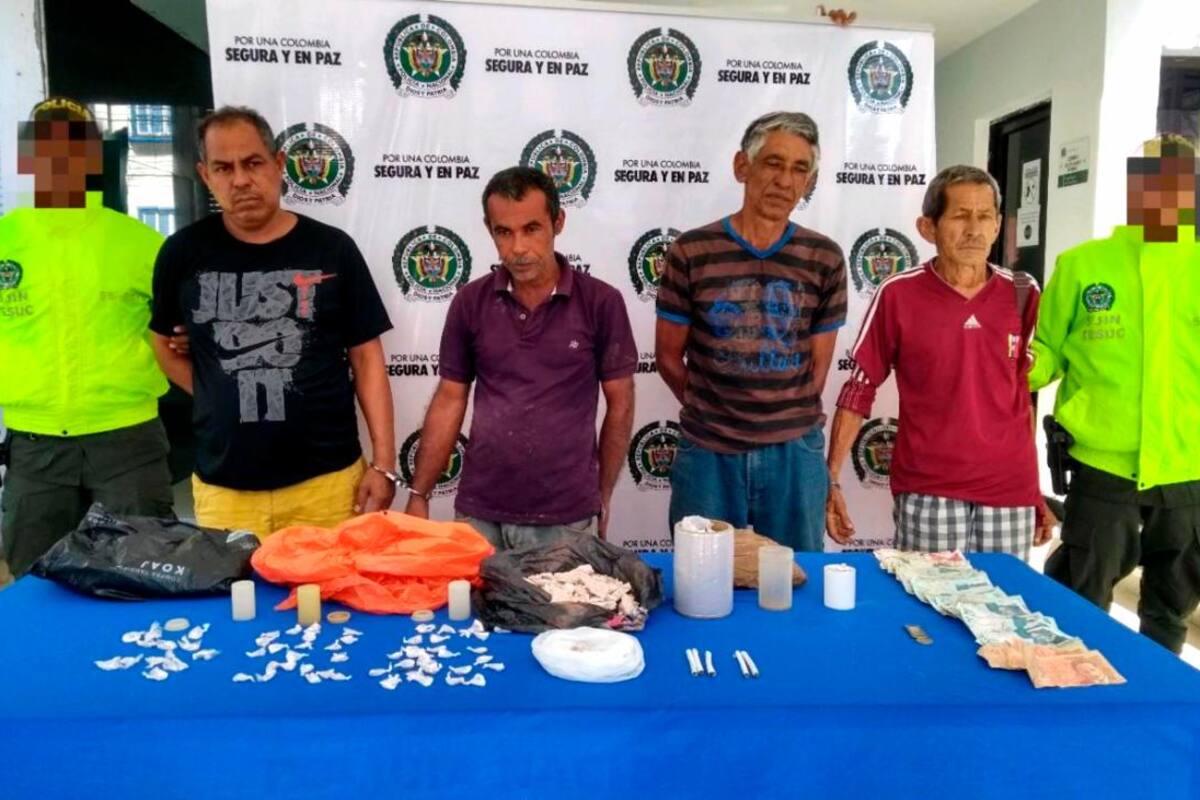 Cuatro hombres cayeron por tráfico de drogas en registro y allanamiento