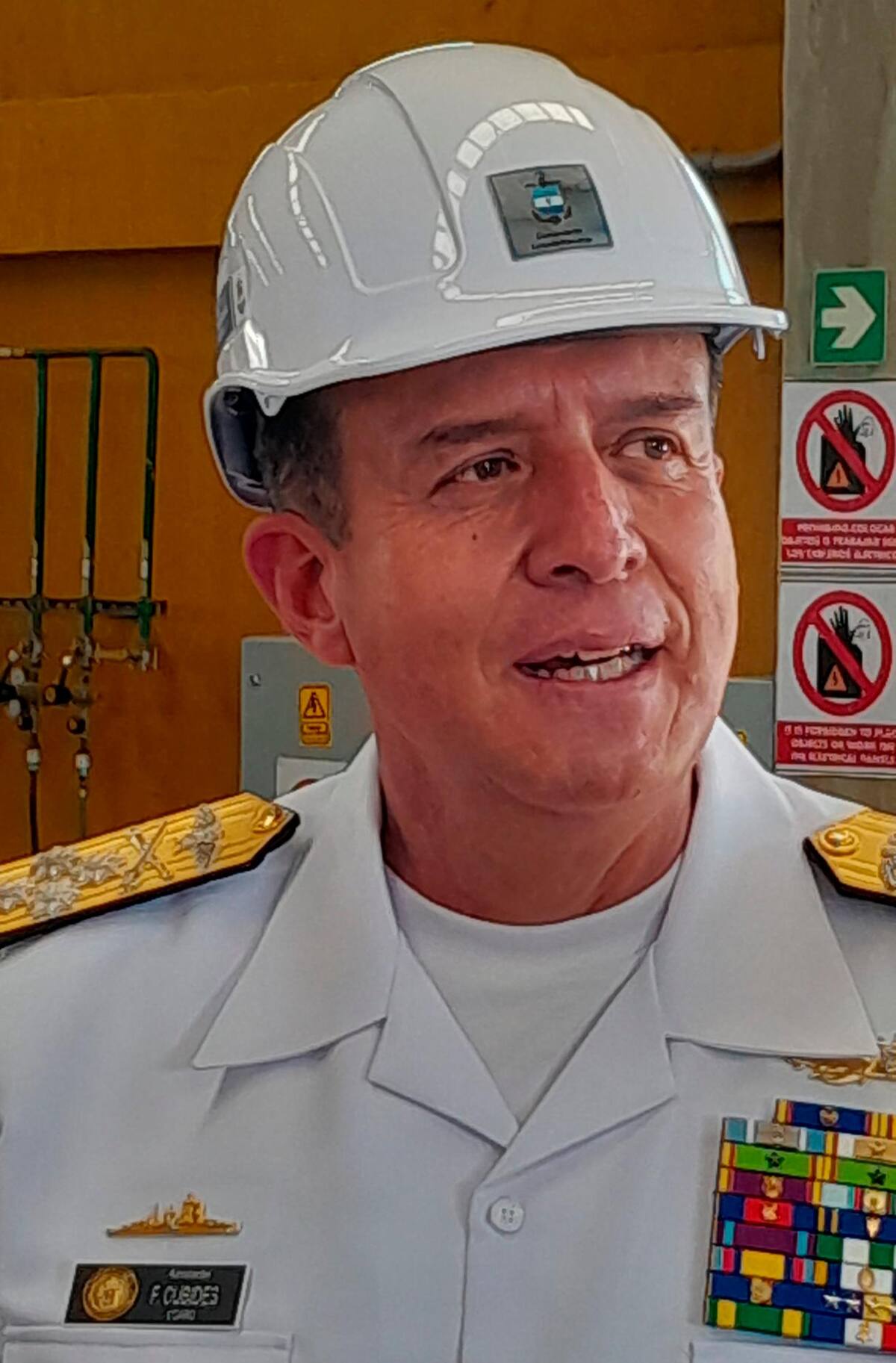 Almirante Francisco Hernando Cubides Granados, comandante de la Armada. // HFA - EU.