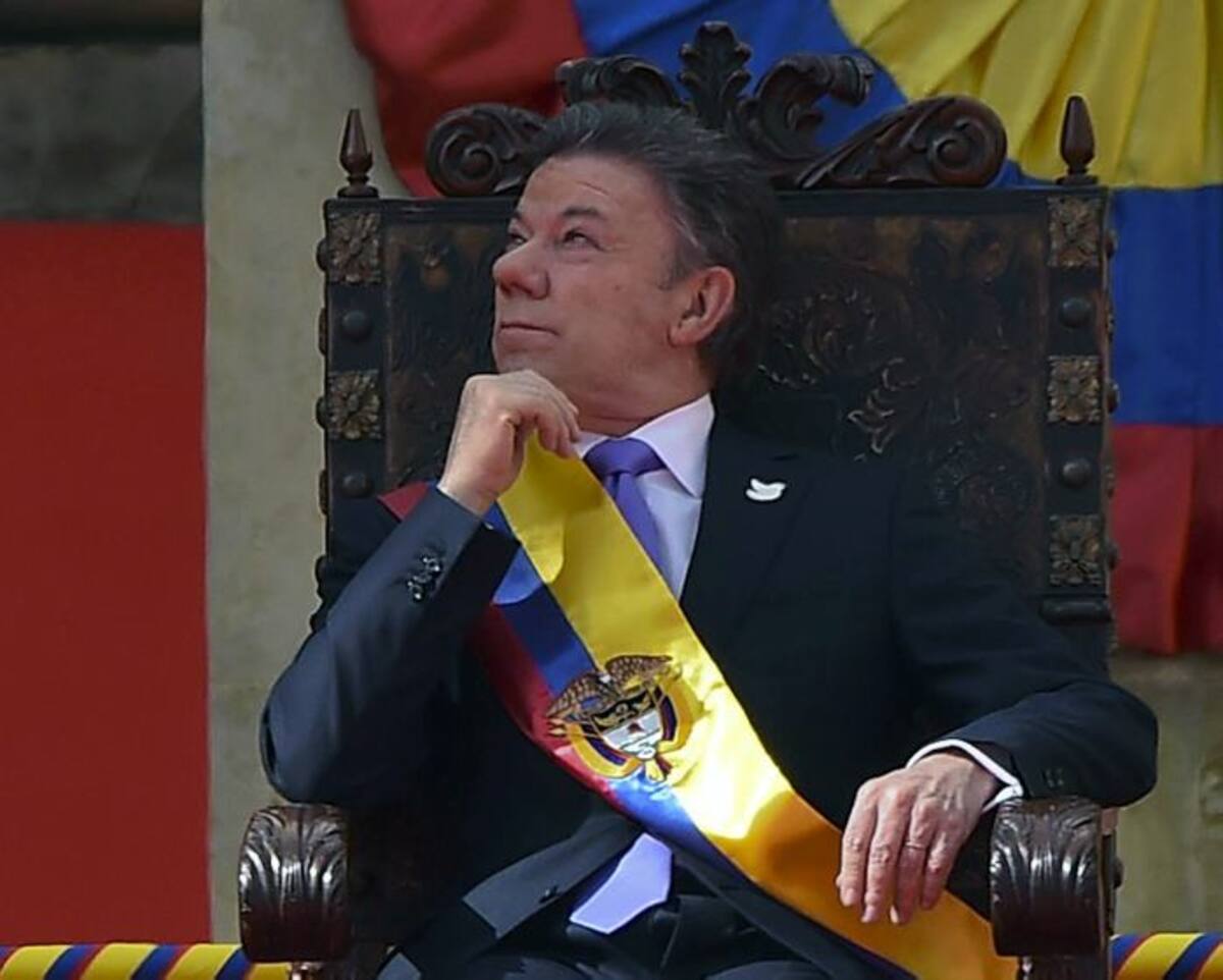 Juan Manuel Santos, presidente de la República. AFP LUIS ACOSTA