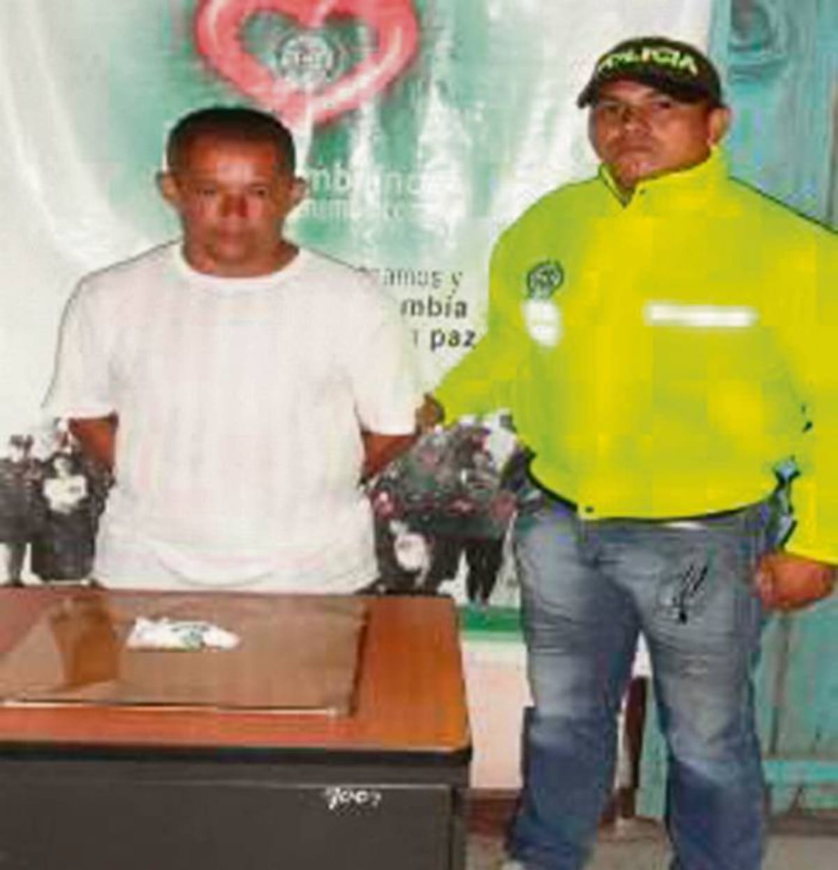 Marcos Antonio Andrade García, capturado con droga.