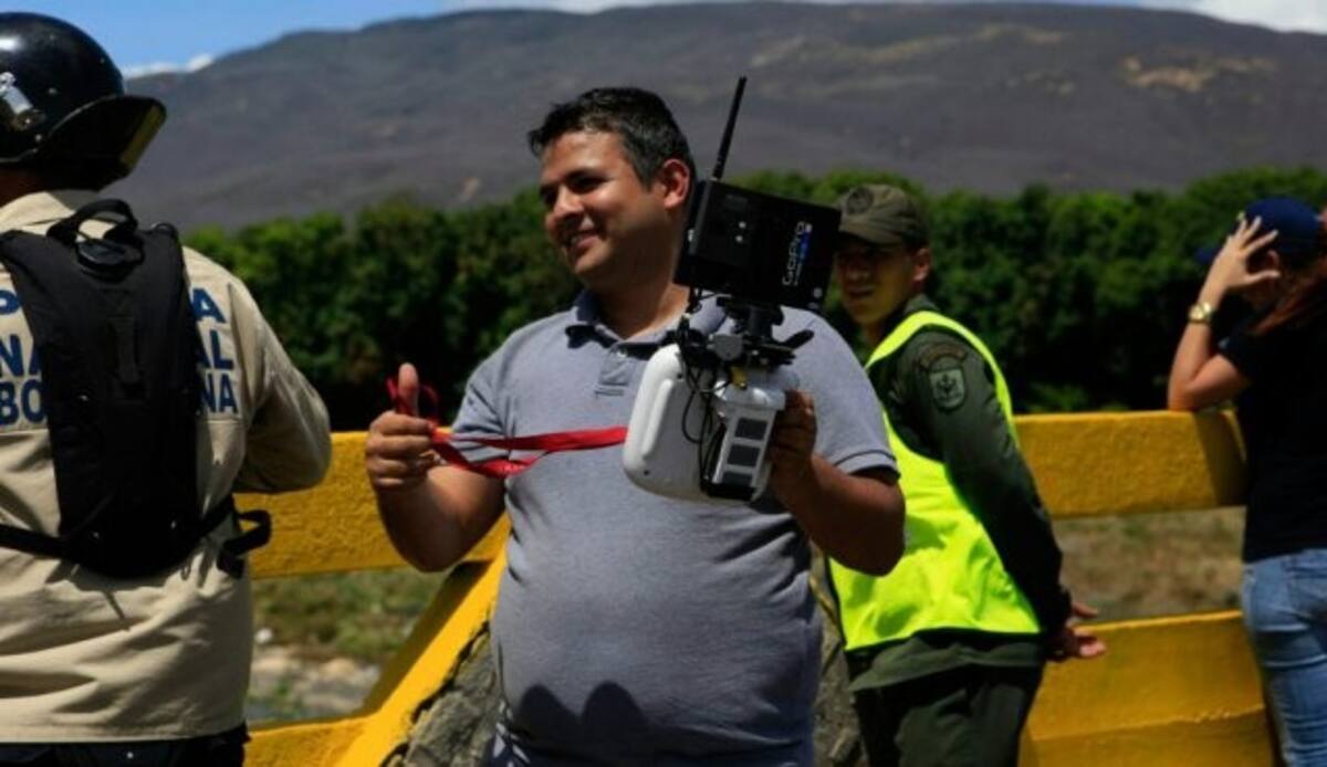 El aparato está bajo el poder de las autoridades. Vielma Mora realizaba un mitin político en San Antonio. FOTO: COLPRENSA