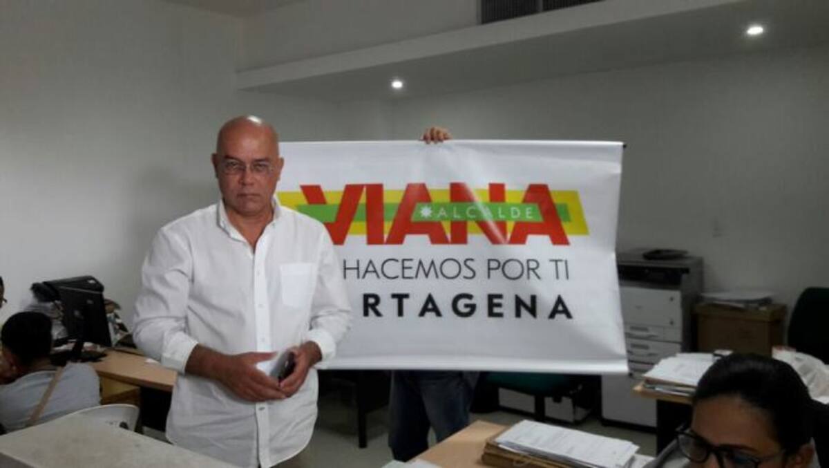 Germán Viana, candidato oficial a la Alcaldía de Cartagena. Oscar Díaz - El Universal.