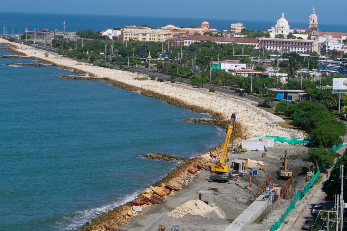 Director de la Ungrd está en Cartagena haciéndole seguimiento a obras costeras
