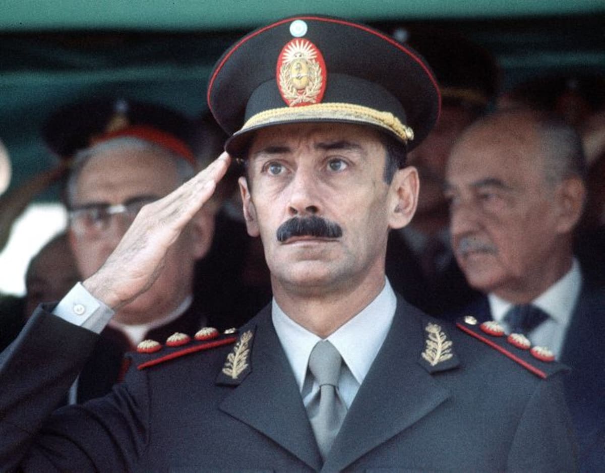 El general Jorge Videla es el símbolo de la dicatadura en Argentina. AP