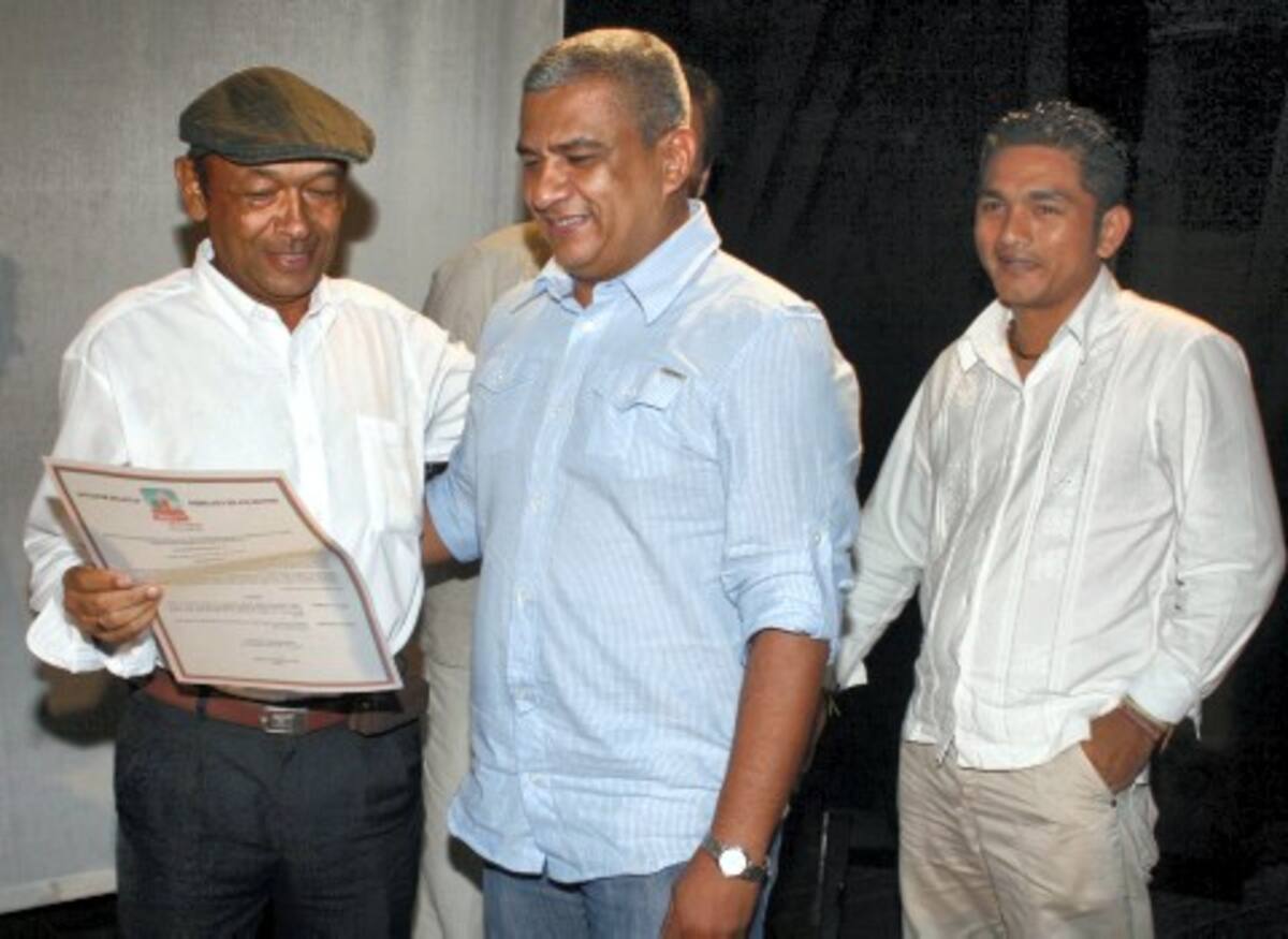 Felipe Bertel, Ober Salcedo y Jesús Paternina Molina (Radio).