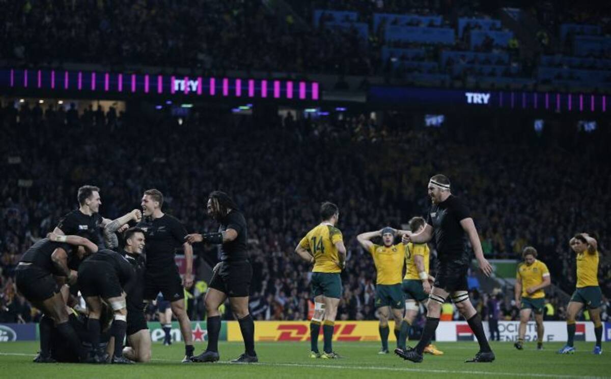 Nueva Zelanda se coronó campeón del Mundial de Rugby. AFP ADRIAN DENNIS