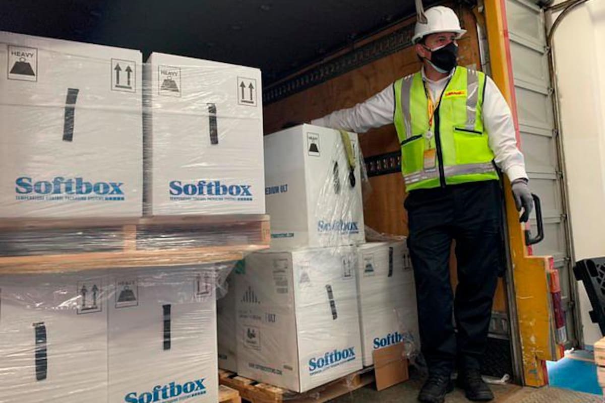 Colombia recibió este miércoles 539.000 vacunas de Pfizer