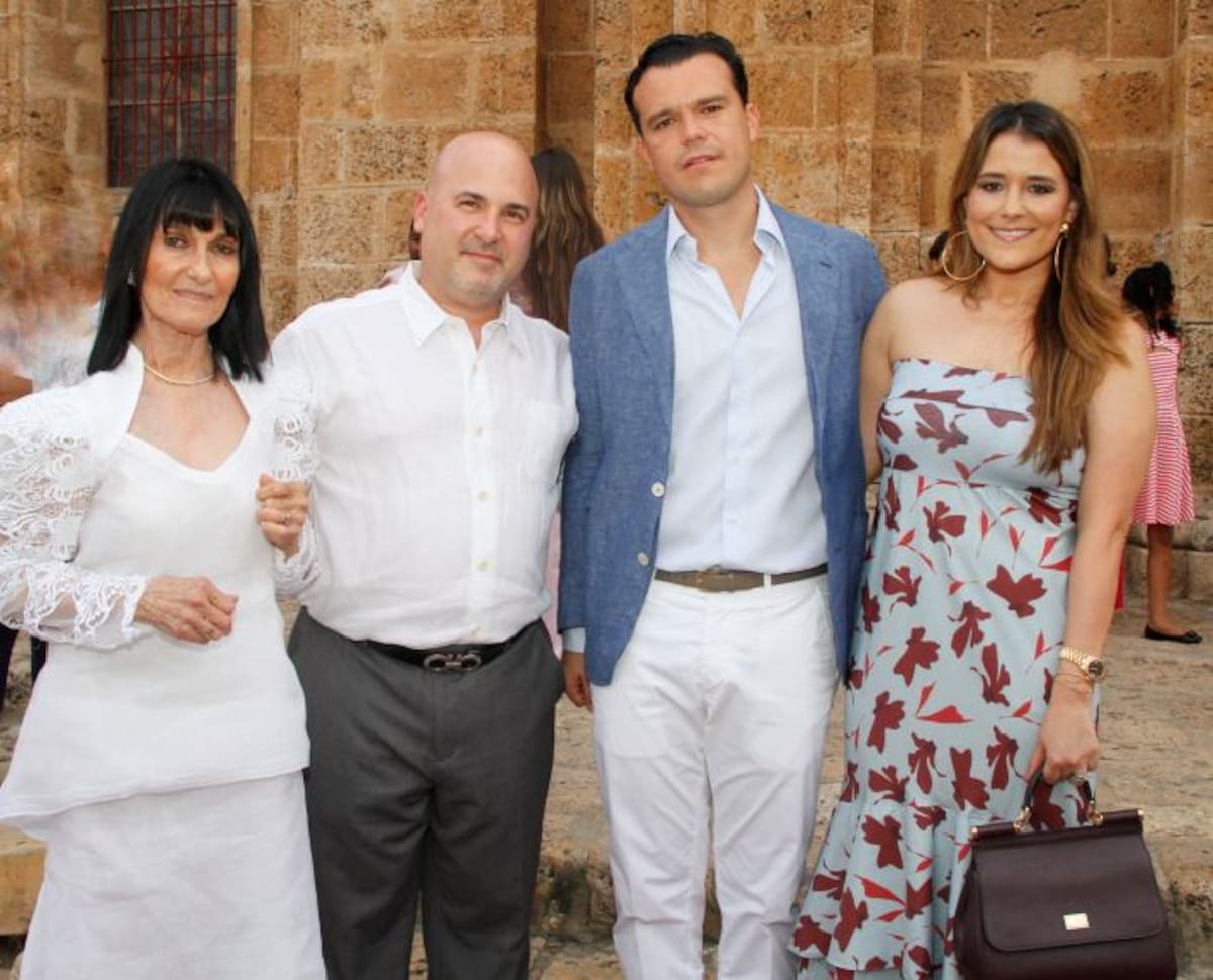 Clarita de Mancini, Rodolfo Steckerl, Pierluigi Pezzano y María Isabel Dávila. MARUJA PARRA