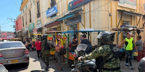 Acompañamiento preventivo de Policía y Ejército al comercio en Barranquilla