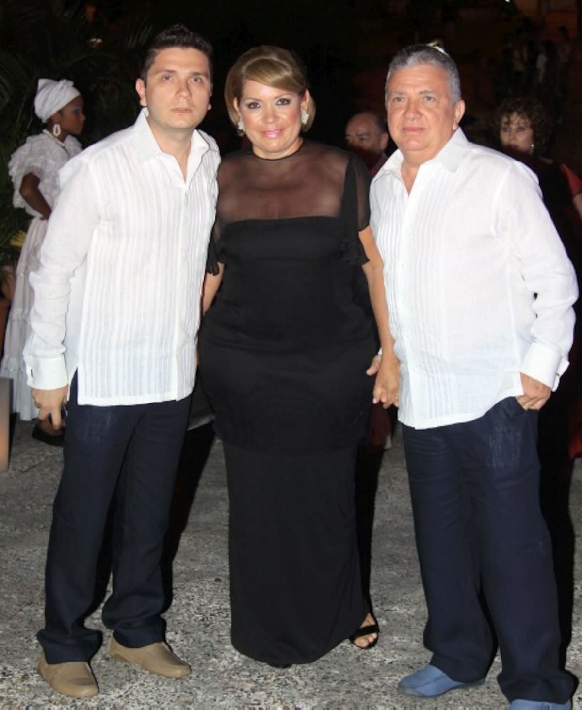José Raúl Vergara, Ketty Tinoco y José Vergara.