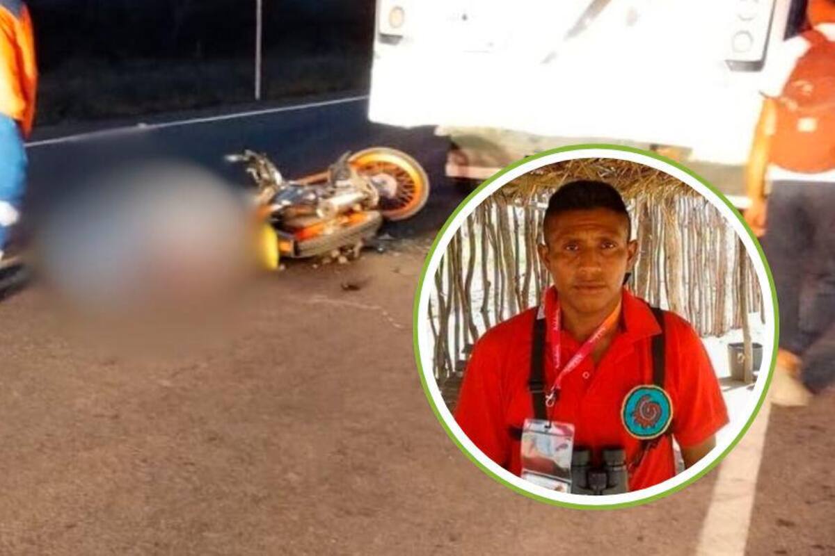 Guía turístico murió en choque de moto y buseta, en la Troncal del Caribe