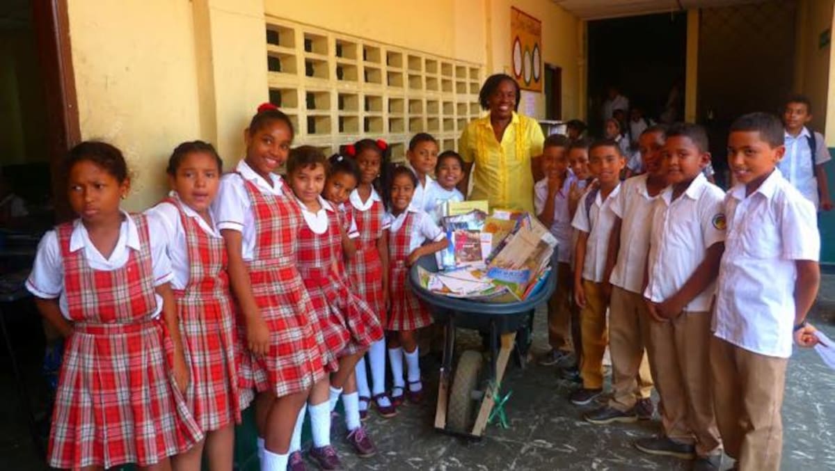 Estudiantes de la Institución Educativa Olga González Arraut Cortesía
