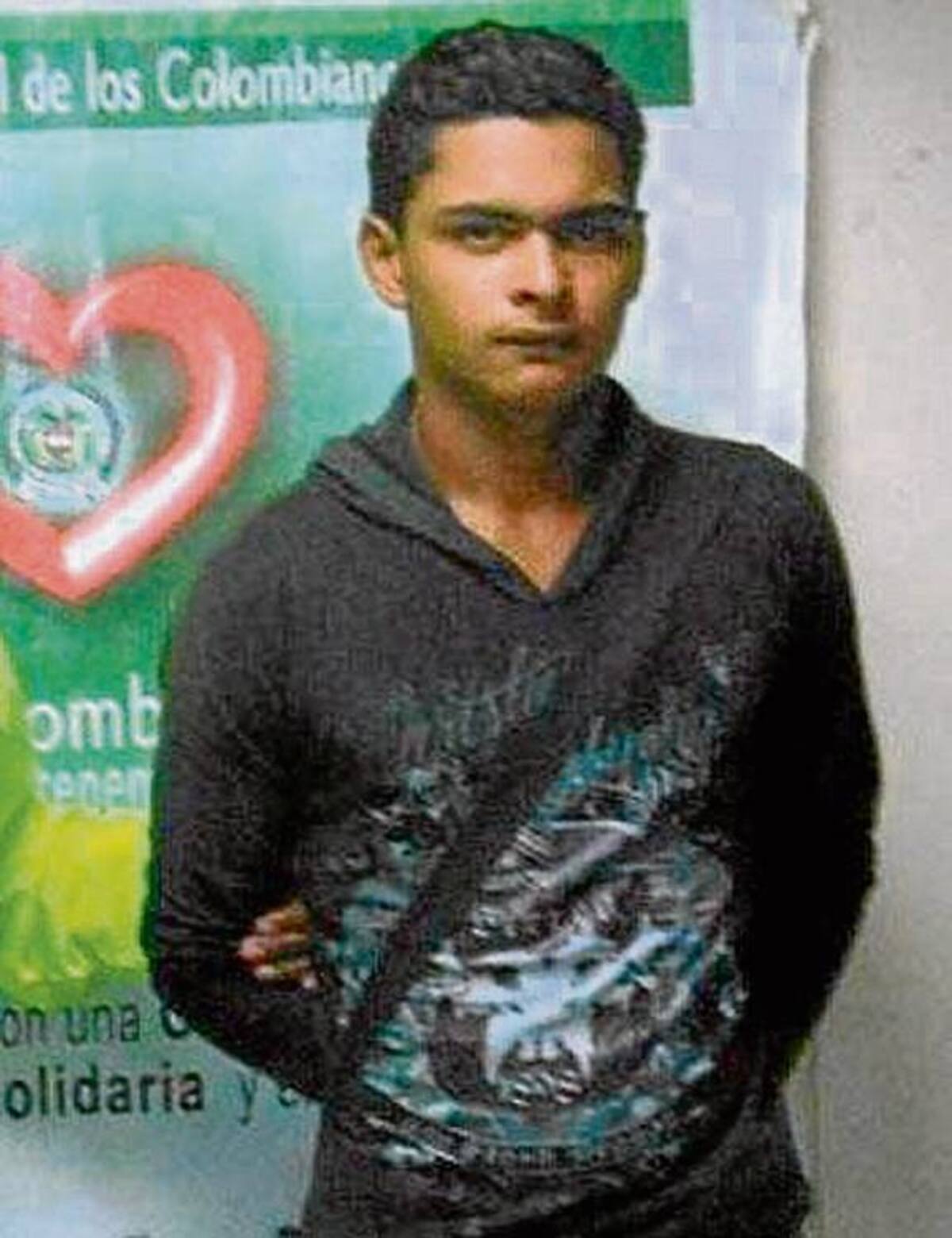 Jean Carlos Macea Morales, capturado.