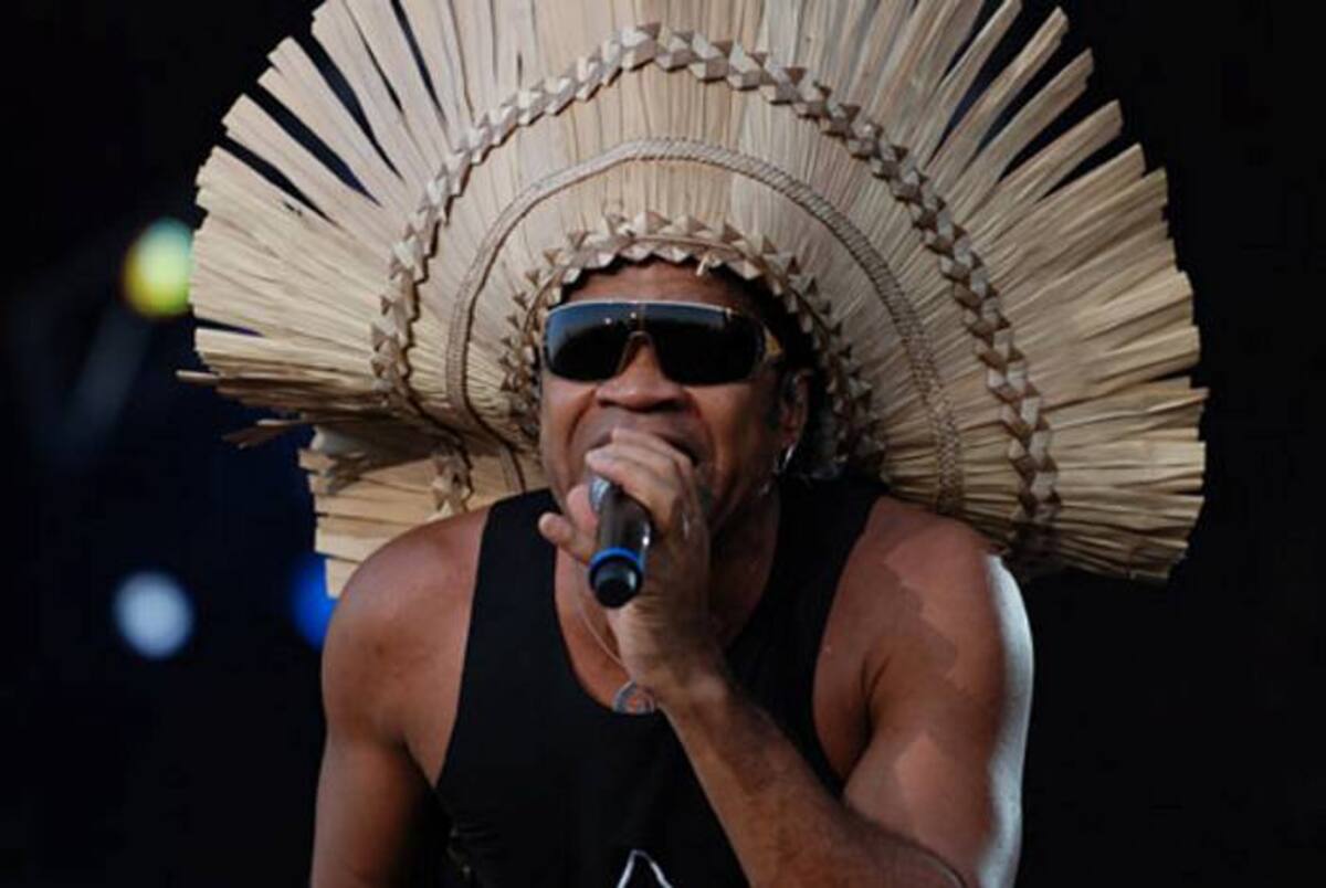 Carlinhos Brown, hoy en concierto en la Plaza de la Aduana. versionhtml.wordpress.com