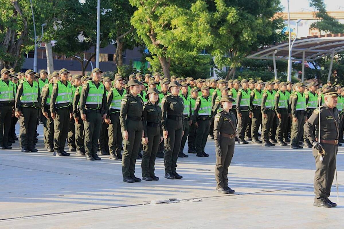 500 nuevos policías recién graduados se quedarán en Barranquilla