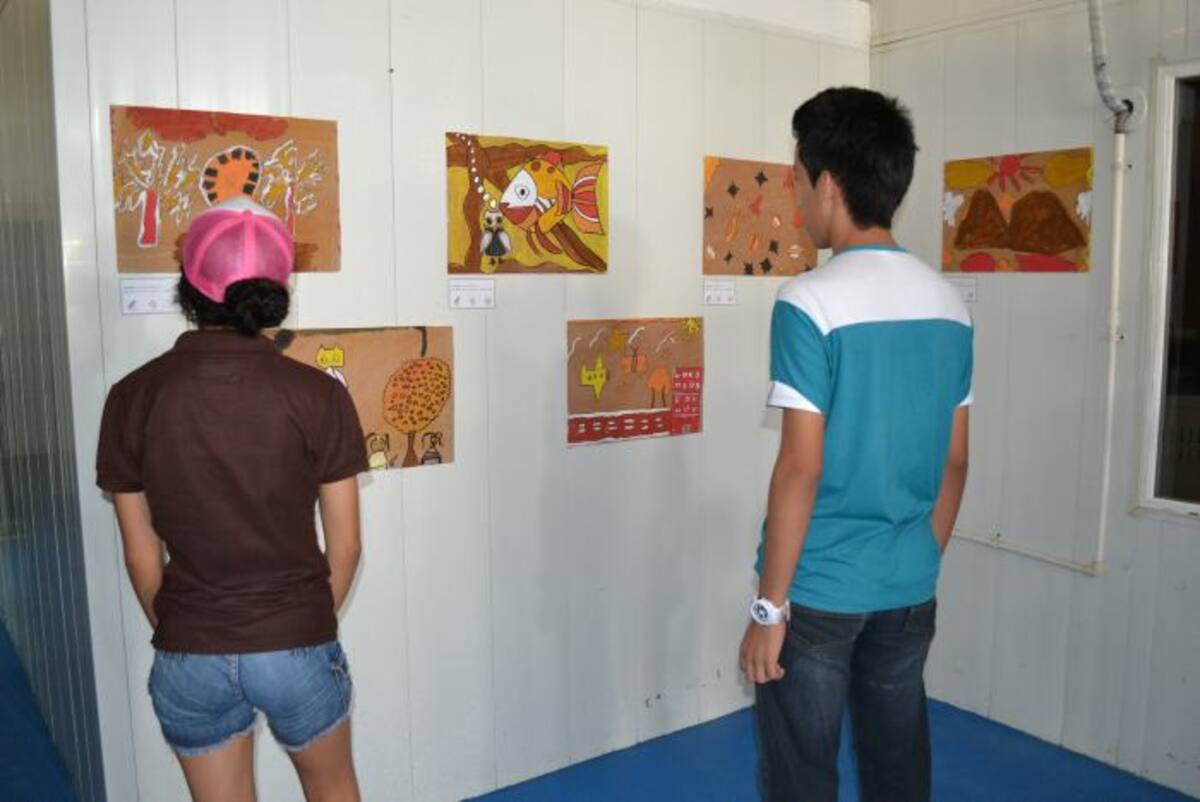 Exposición de obras en Ciudad Bicentenario. CORTESÍA