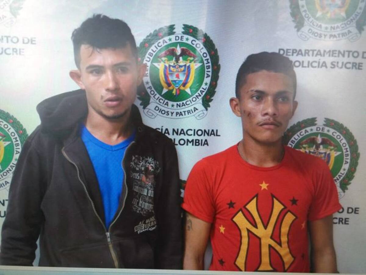 Iván Ortega Guerrero y Nilson Vergara de Alba, atrapados como atracadores.