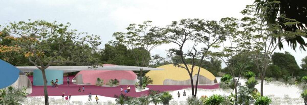 Vista preliminar del Centro de Excelencia para la Atención Integral de la Primera Infancia. Cortesía