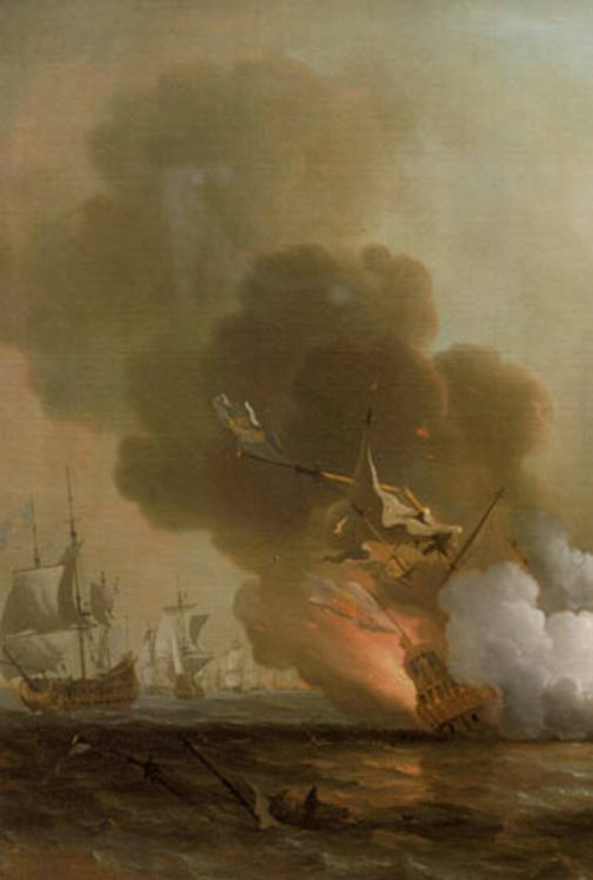 Acción en Cartagena en 1708, óleo de Samuel Scott, en el Museo de Londres. Cortesía
