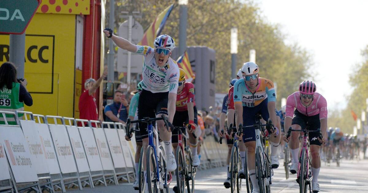 Godon wins stage 3 sprint and defends leadership in Catalonia