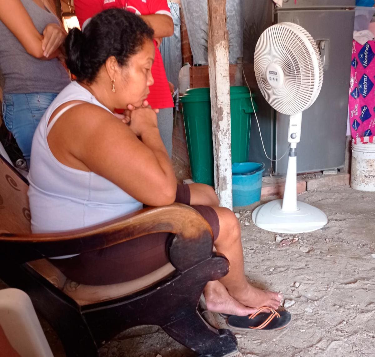 Entre los familiares del taxista hay mucho dolor.
