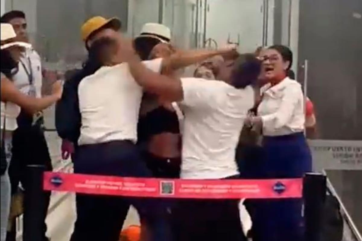 Video: pelea en aeropuerto de Santa Marta por ingreso de mascota a un avión