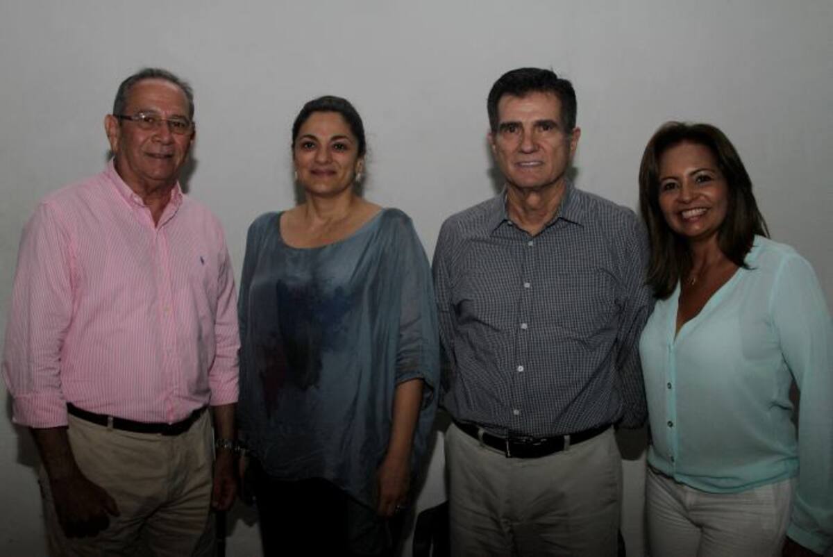 Dionisio Osorio, Mónica Fadul, Alberto Samudio y María Eugenia Soto. MARUJA PARRA