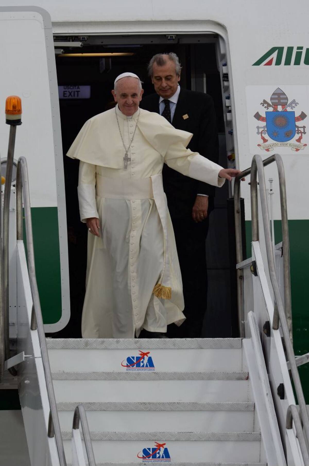 Francisco en Brasil: primera visita internacional. AFP