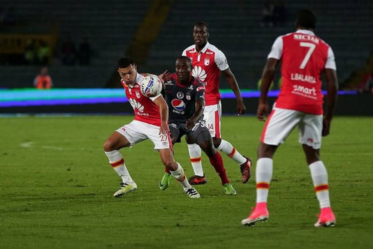 América de Cali venció este viernes 0-1 al Independiente Santa Fe. Colprensa.