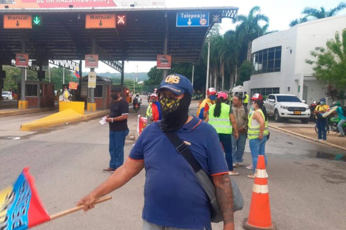 Peaje de Turbaco se mantiene abierto por manifestaciones