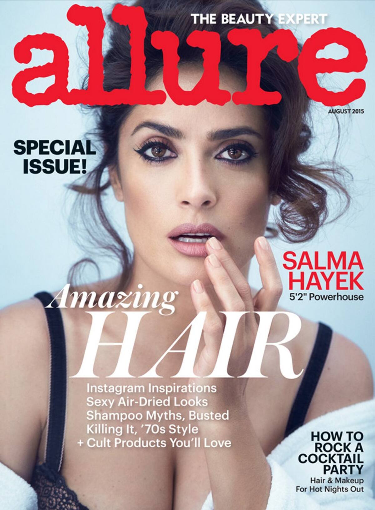 Salma Hayek. CORTESÍA REVISTA ALLURE