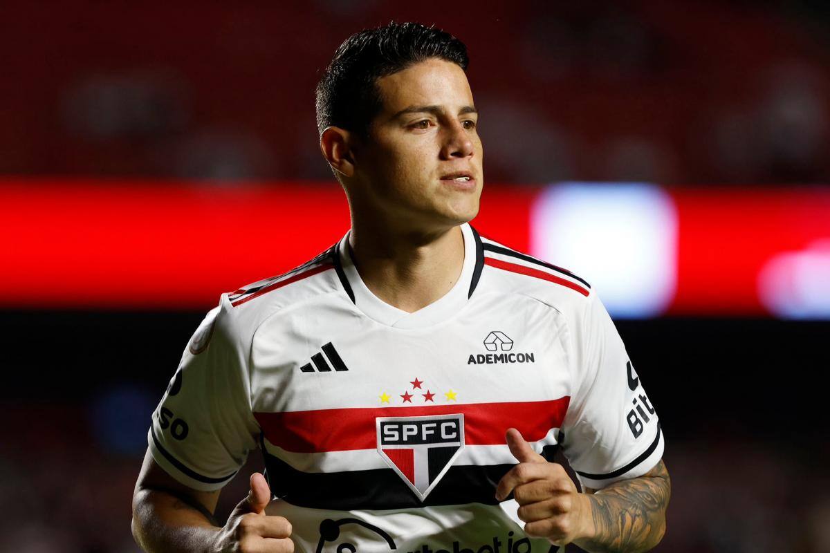 Partido discreto para James Rodríguez, quien solo jugó un tiempo