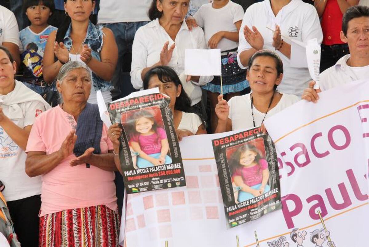 La niña desapareció hace un año. COLPRENSA