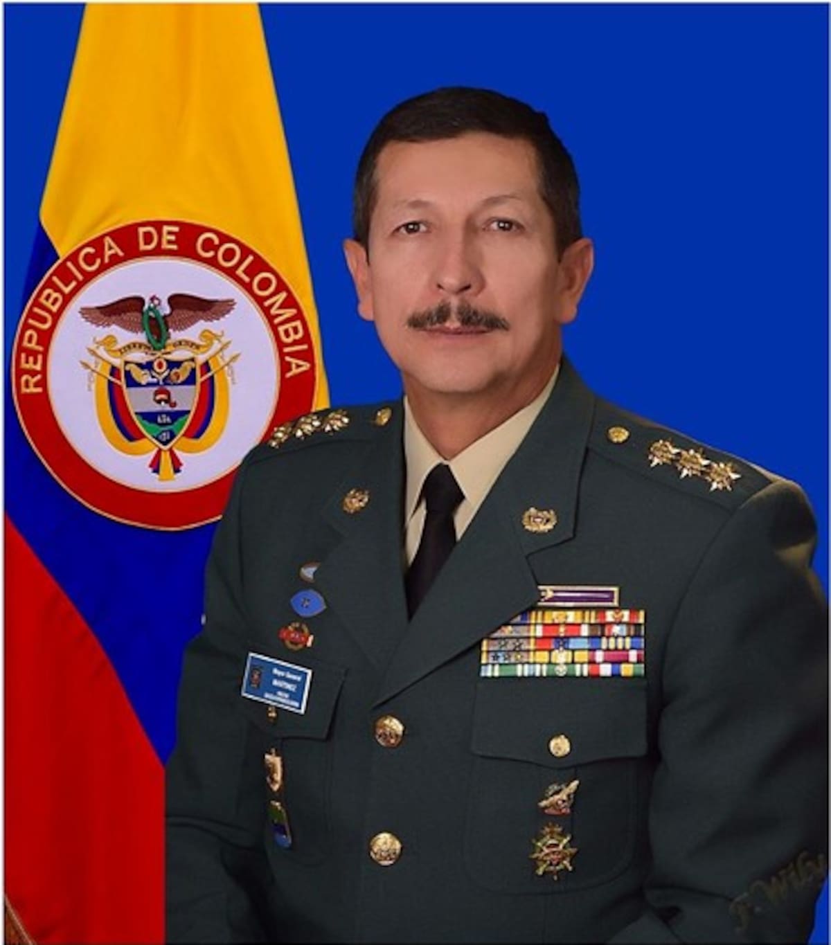 General Nicacio Martínez, comandante del Ejército Nacional.
