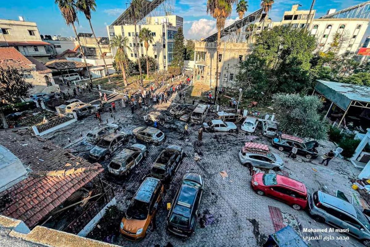 Video: Israel niega que el hospital Al Ahli de Gaza esté destruido