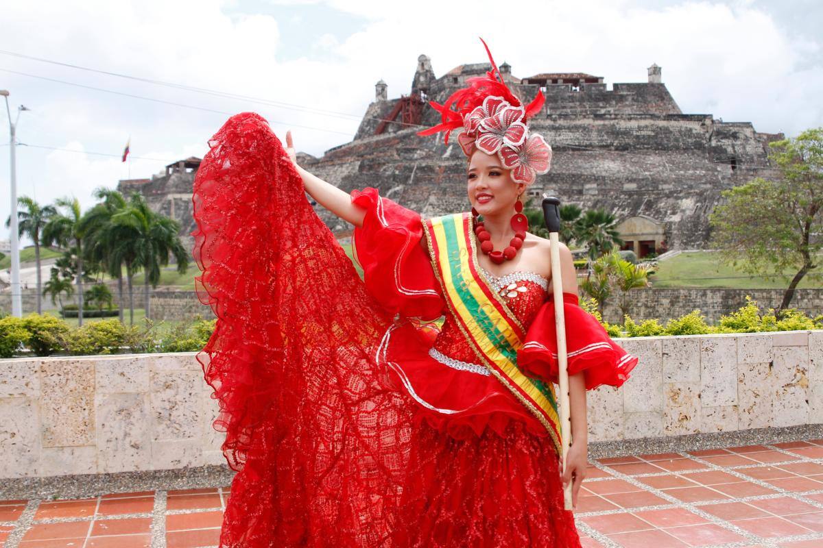 Ella es Daniela Franco, candidata de Cartagena en el Festival del Folclor
