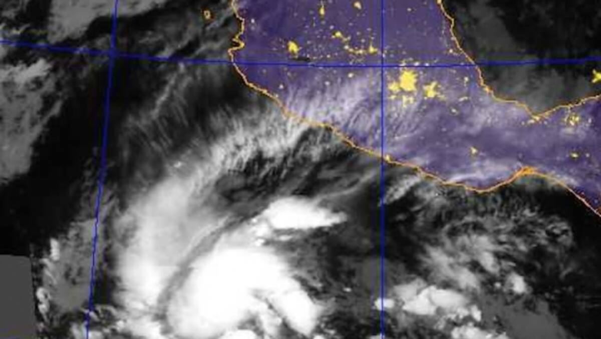 El ciclón debería haber perdido la mayor parte de su fuerza al llegar a México, según las proyecciones del NHC. Twitter @metofficestorm