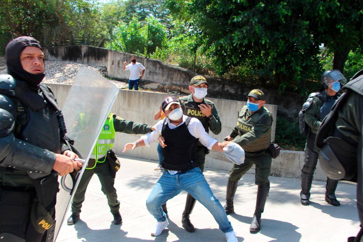 Marcha de protesta de mototaxistas terminó en desmanes en Sincelejo