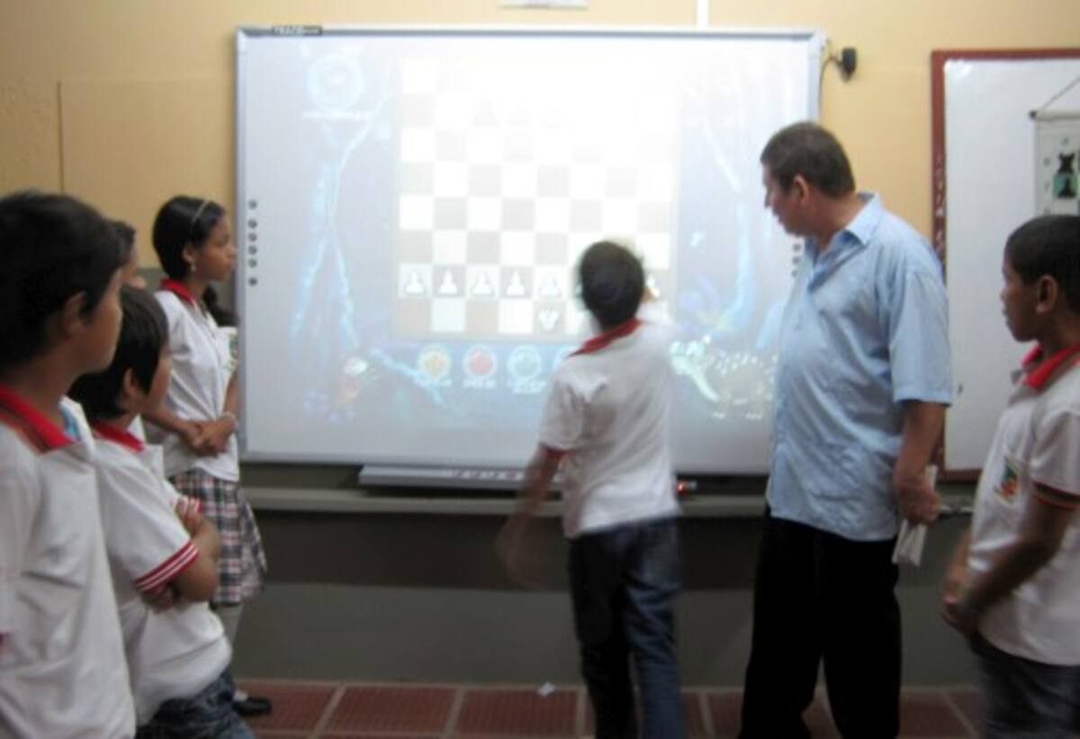 Los niños y niñas de la Institución Educativa José Ignacio López están motivados en este particular proceso de la enseñanza. Foto/ Cortesía.