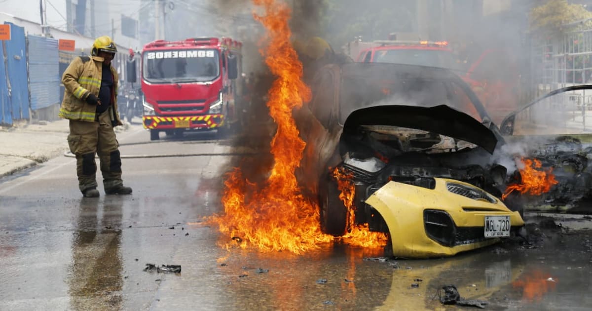 Video: Major fire in a taxi in Manga caused panic